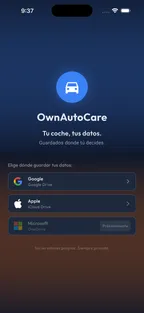 Elige tu almacenamiento