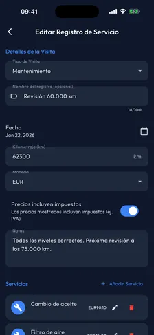 Facturas y fotos adjuntas